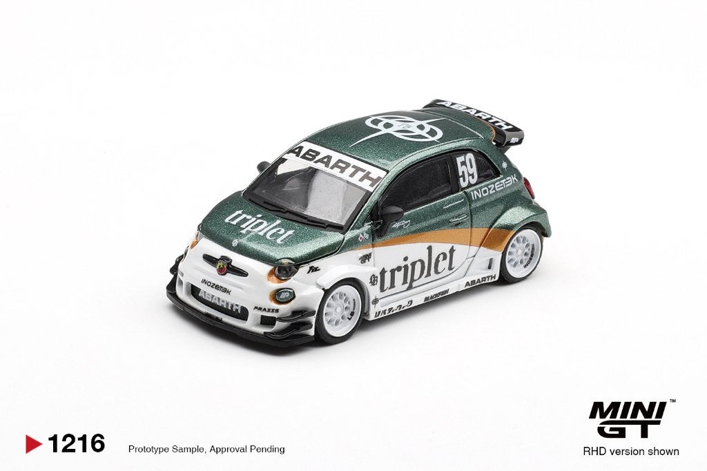 Mini GT 2026 Fiat 595 Abarth LB-Works TY Edition, Www.rubensmodelautos.nl, Auto, Nieuw, Ophalen of Verzenden