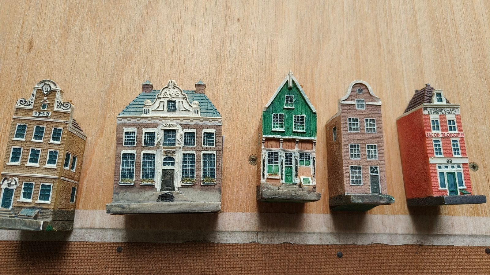 5 Blokker huisjes - verzamelobjecten, Verzamelen, Ophalen of Verzenden, Gebruikt, Overige typen