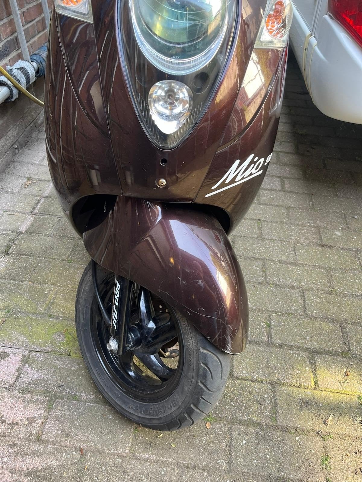 Scooter 25km Sym  Mio 50 blauw kenteken, Fietsen en Brommers, Scooters | SYM, Mio, Gebruikt, Ophalen of Verzenden, Benzine