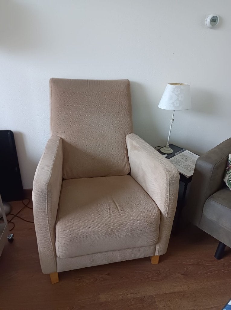 Zeer comfortabele fauteuil, Ophalen, Gebruikt, 75 tot 100 cm, Stof