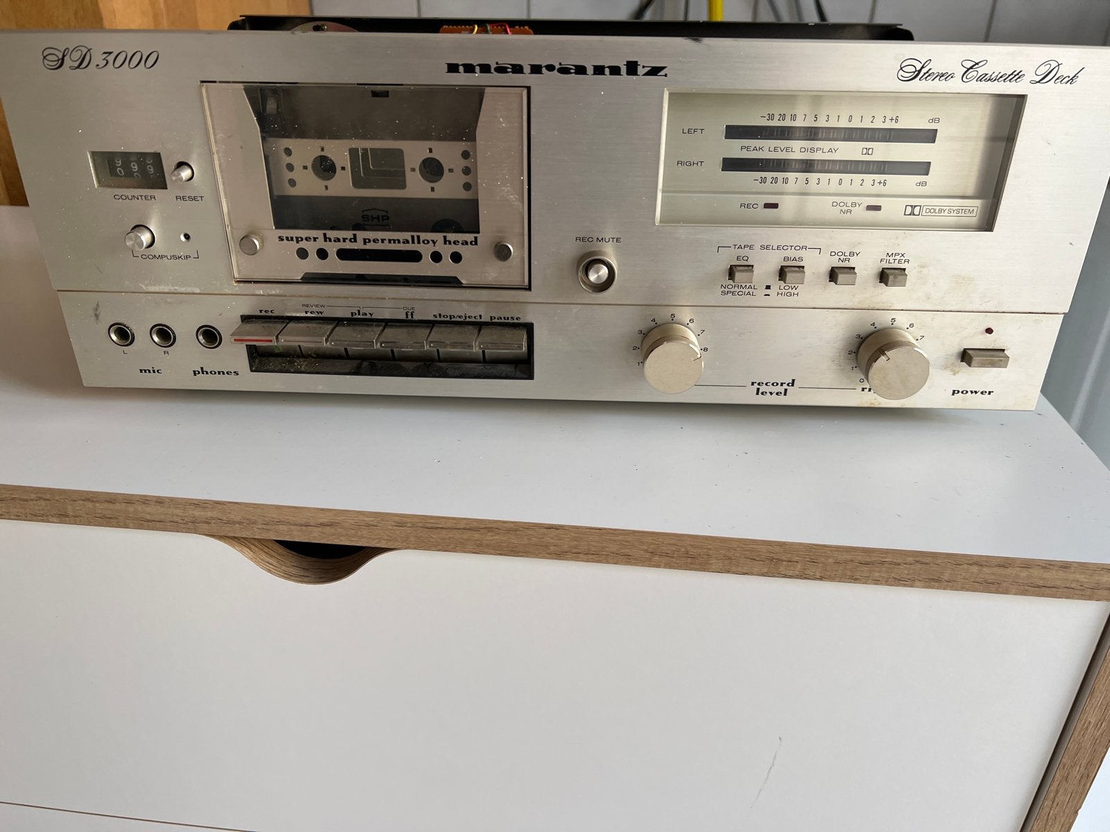 Marantz SD 3000 Cassettedeck - Riemen te vervangen, Audio, Tv en Foto, Cassettedecks, Ophalen, Enkel, Marantz