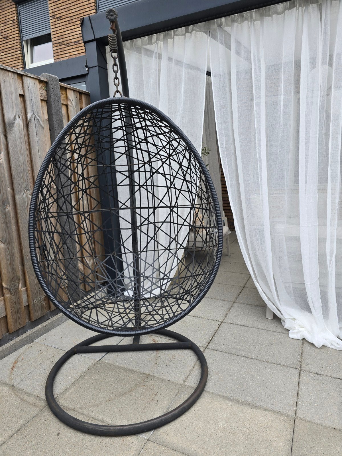 Hangstoel / ei stoel, Tuin en Terras, Ophalen, Gebruikt, Rotan