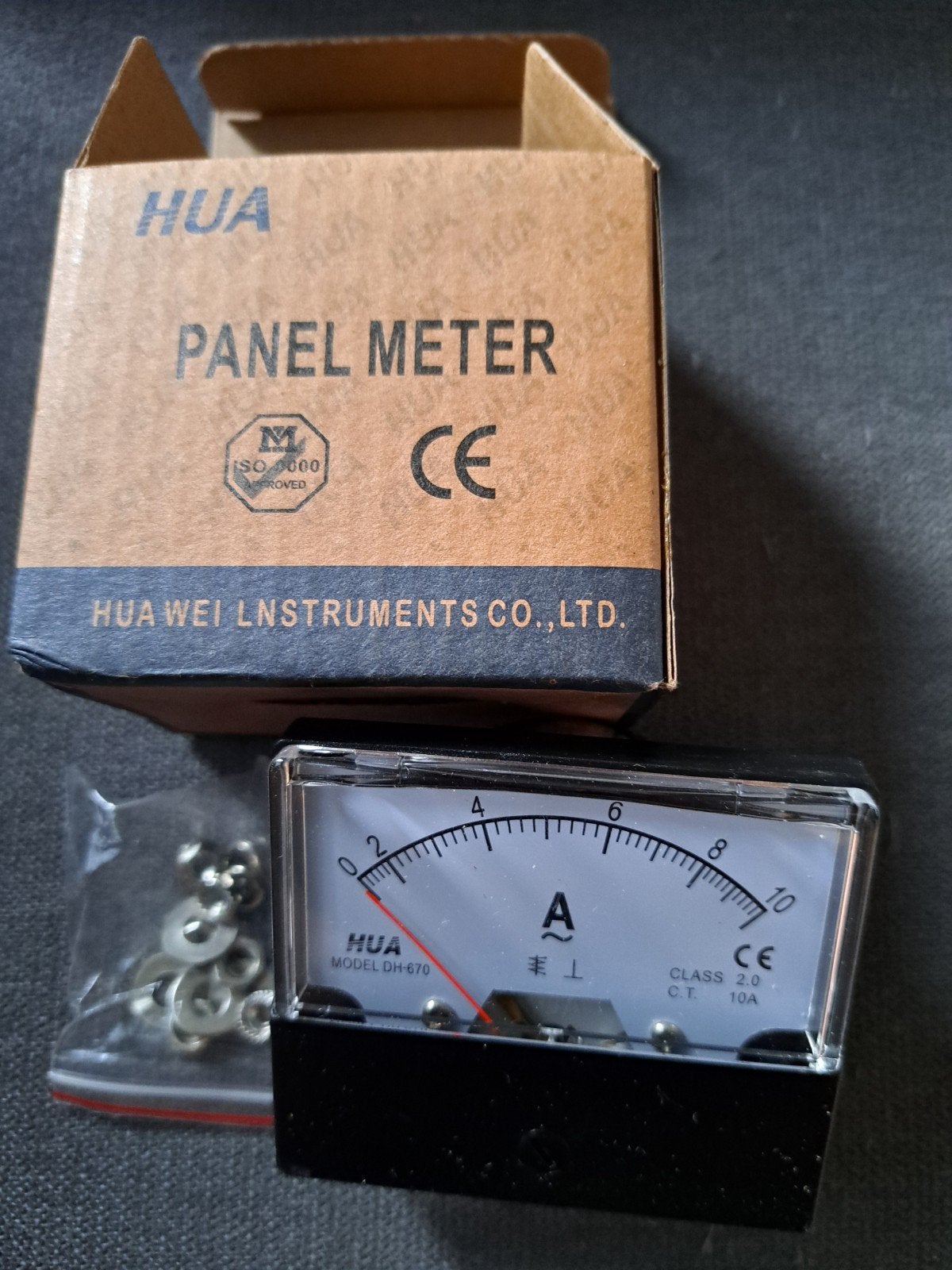 Nieuw in verpakking HUA Panel Meter DH-670 Amperemeter, Ophalen of Verzenden
