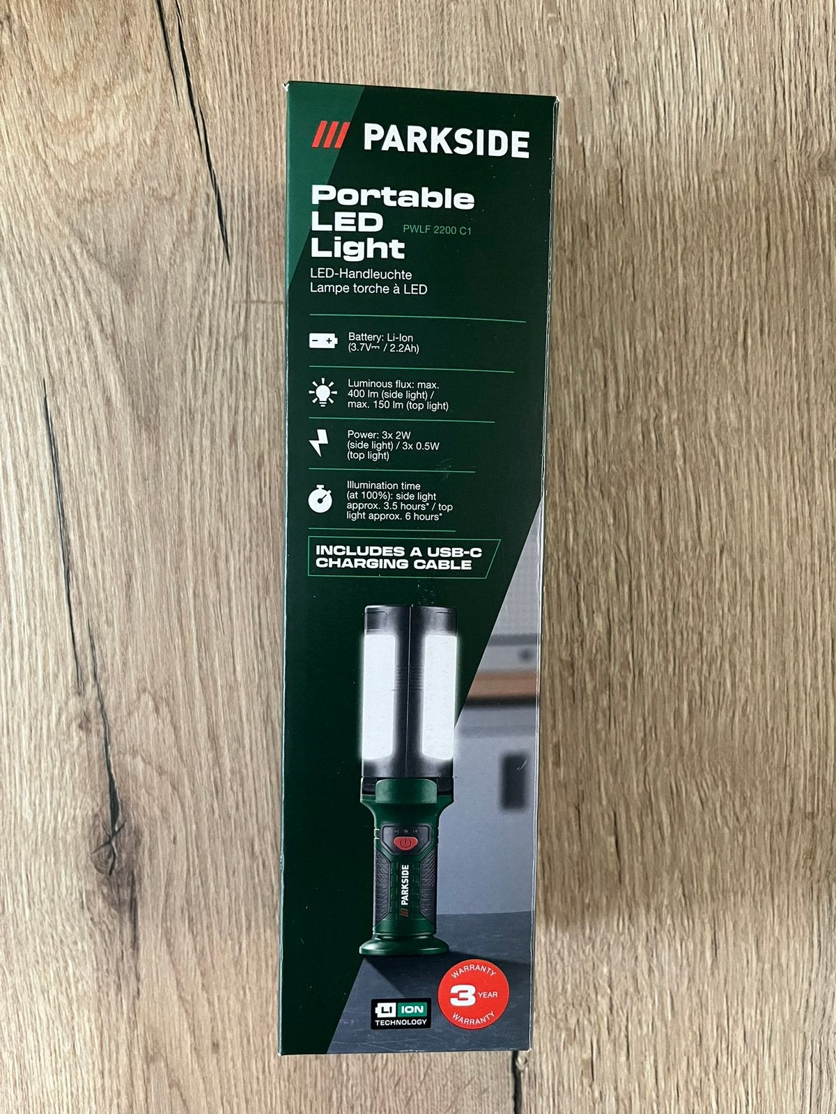 Parkside LED-werklamp multifunctioneel - nieuw in doos, Caravans en Kamperen, Ophalen of Verzenden, Nieuw, Accu