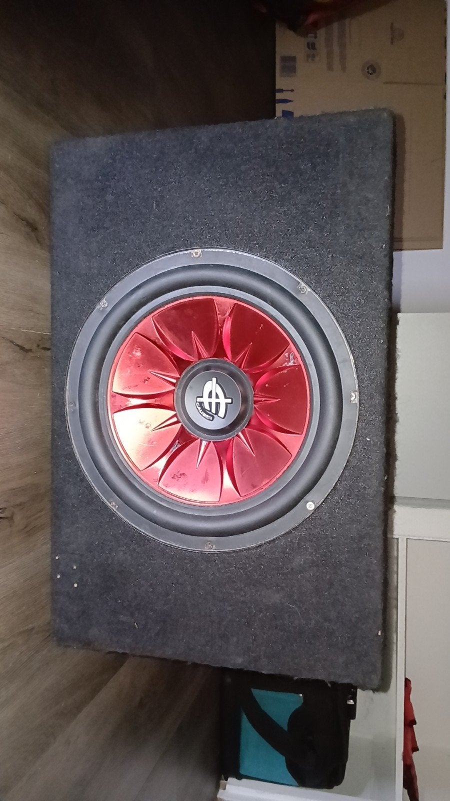 500 watt subwoofer met versterker kenwood zonder kabels, Auto diversen, Autospeakers, Ophalen, Gebruikt