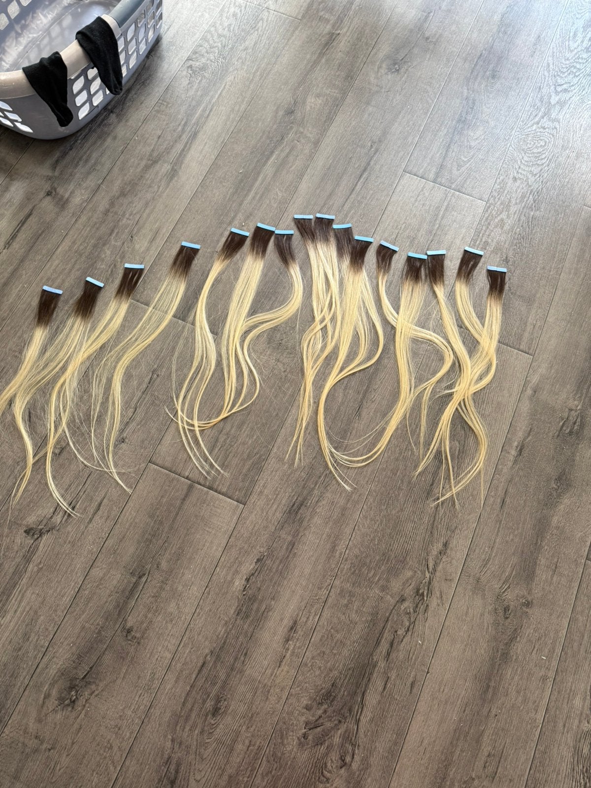 Yilite 100% Remy Human Hair Extensions - Ombre Blond, Ophalen of Verzenden, Nieuw, Pruik of Haarverlenging