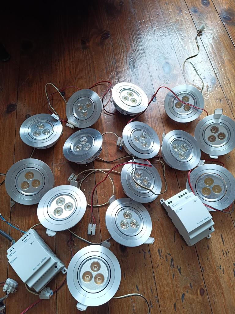 led inbouwspots met driver, Gebruikt, Metaal of Aluminium, Ophalen of Verzenden, Modern LED