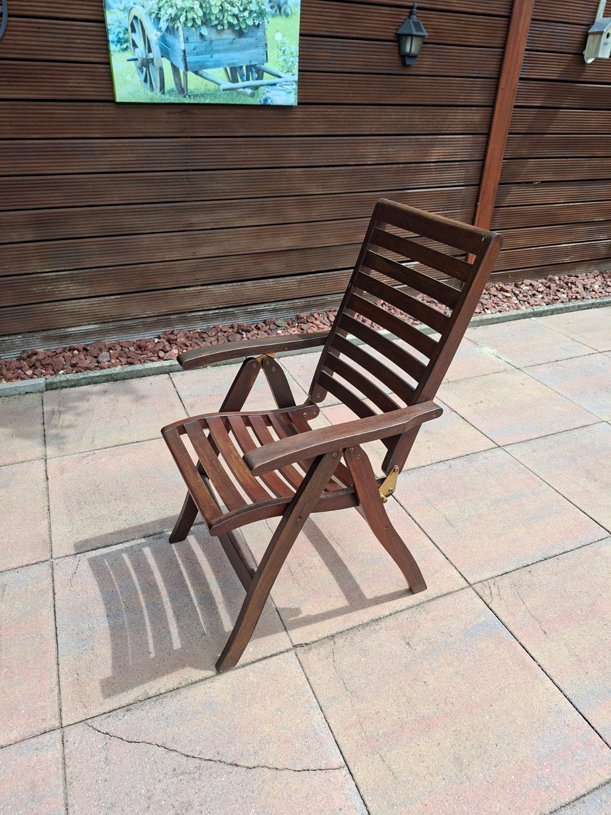 6 nog nette terras stoelen, Tuin en Terras, Ophalen, Hout