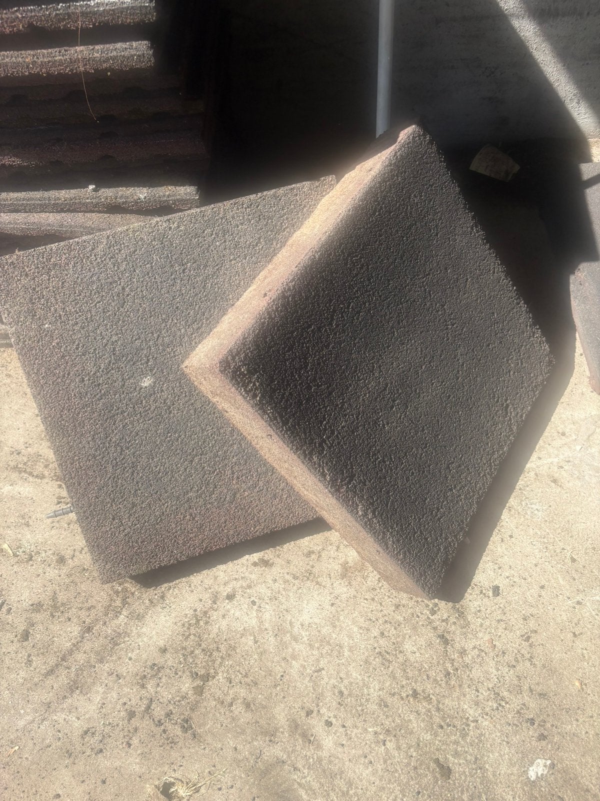 Rubberen tegels 50x50 7,5 cm, Ophalen, Gebruikt, Rubber, Overige typen