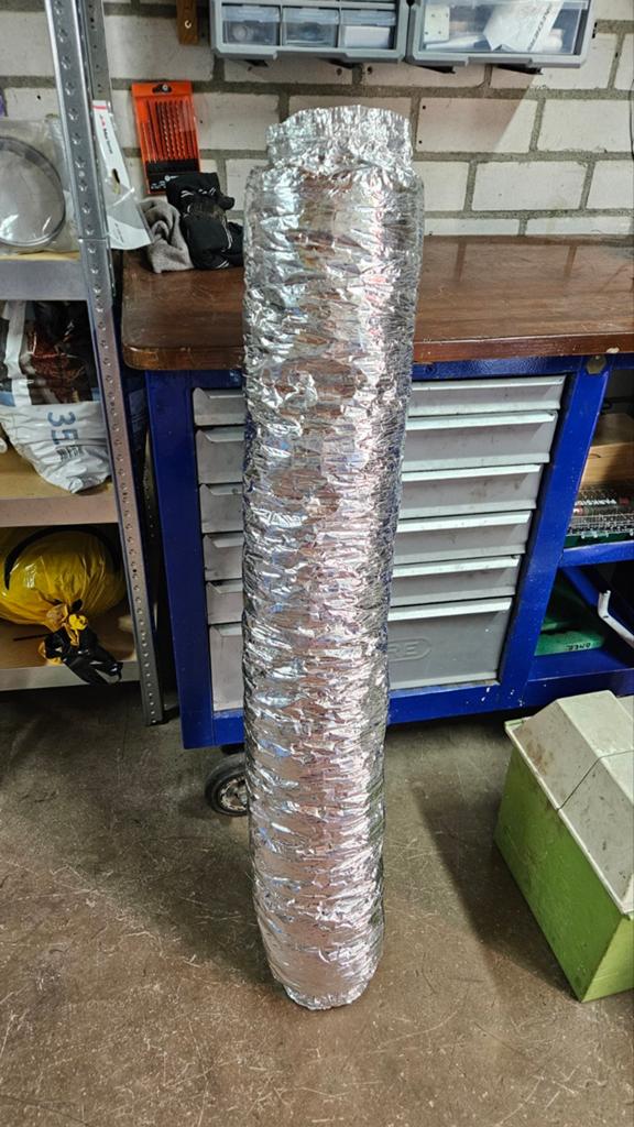 Flexibele Geluidsdemper 125mm1mtr., Ophalen of Verzenden, Afzuiger