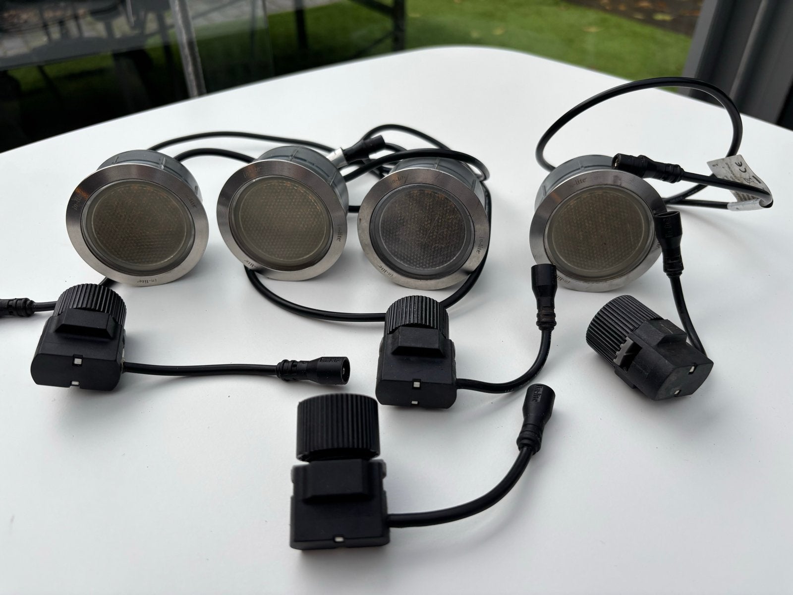 In-Lite Hyve 60 mm grondspots met easy-lock, Tuin en Terras, Ophalen of Verzenden, Zo goed als nieuw, Rvs, Vloerlamp