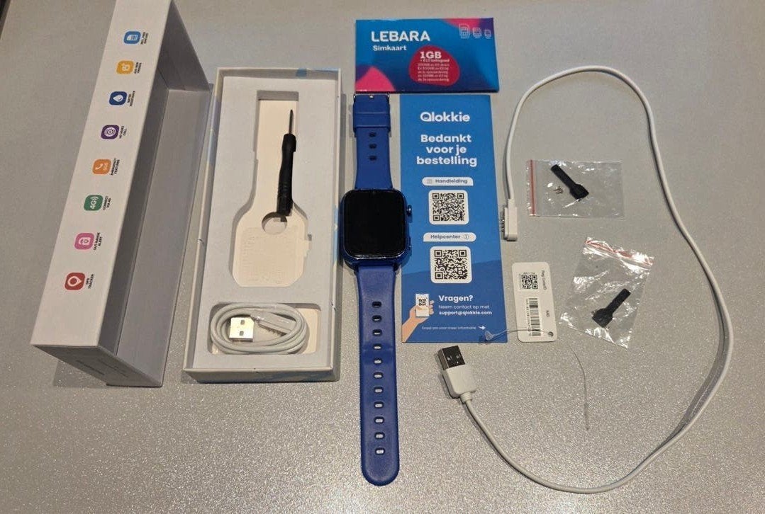Kiddo Explore – GPS Kinderhorloge met Whatsapp – Blauw, GPS, Gebruikt, Blauw, Ophalen of Verzenden