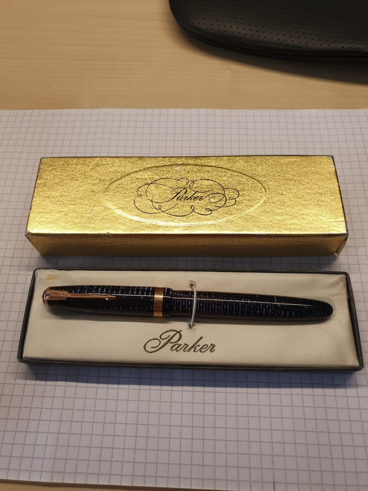 Parker Vacumatic vintage vulpen, Gebruikt, Parker, Met doosje, Ophalen of Verzenden
