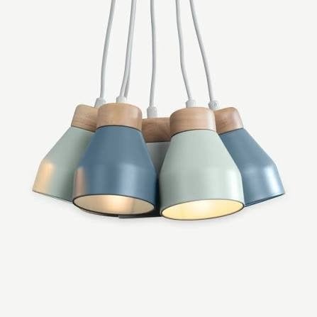 Te koop aangeboden designlampenset van MADE, Ophalen, Zo goed als nieuw, E14 (klein), Led-lamp