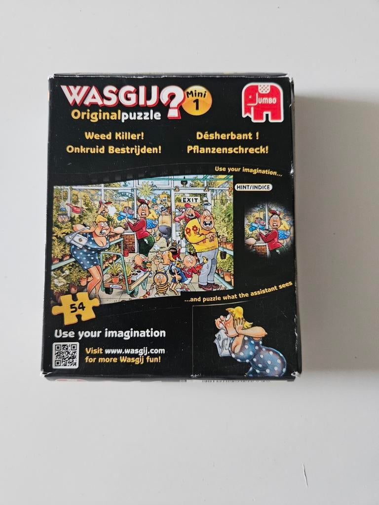 Wasgij Original Mini 1: Onkruid Bestrijden! 54 stukjes, Ophalen, Minder dan 500 stukjes, Gebruikt, Legpuzzel
