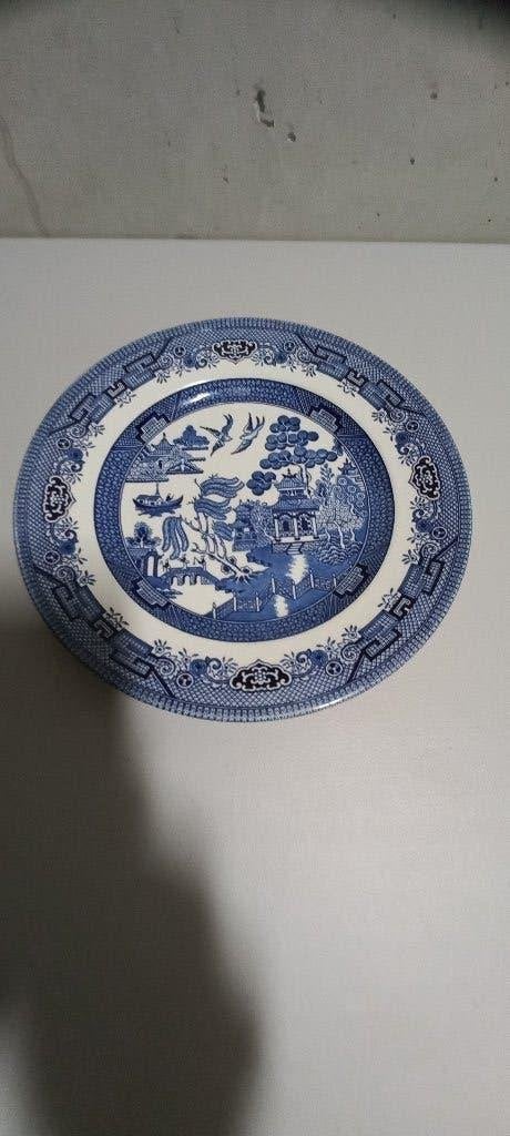 Aardewerk bord Chinees tafereel, Ophalen