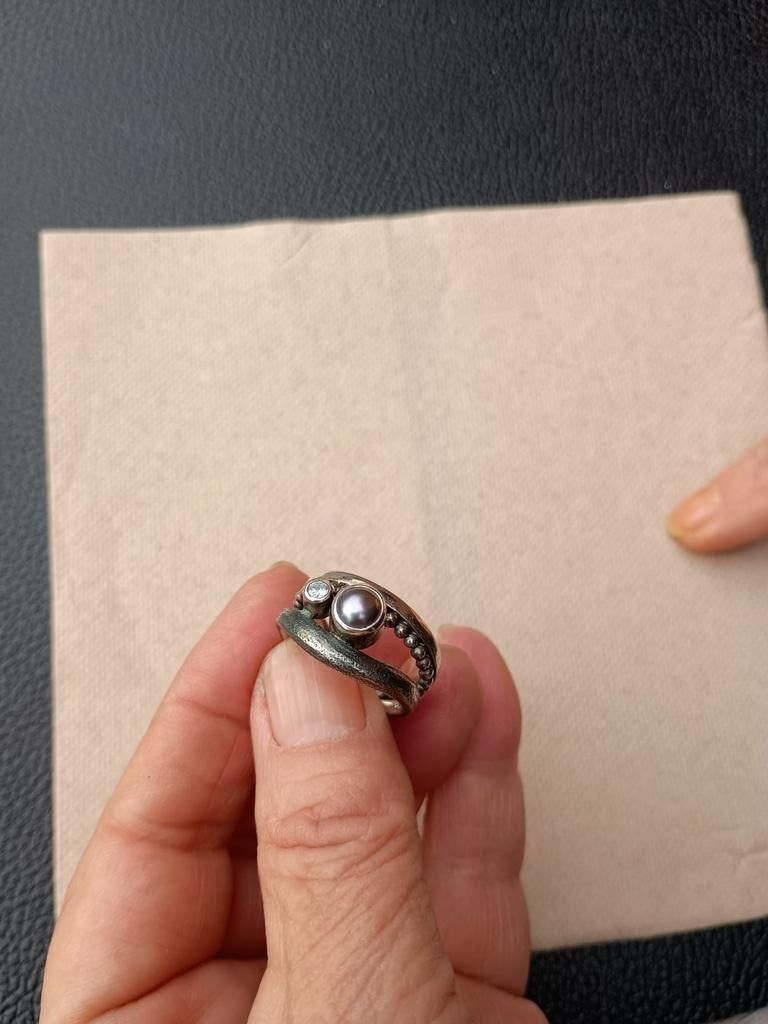 Rabinovich ring, 18 tot 19, Ophalen of Verzenden, Zo goed als nieuw, Dame