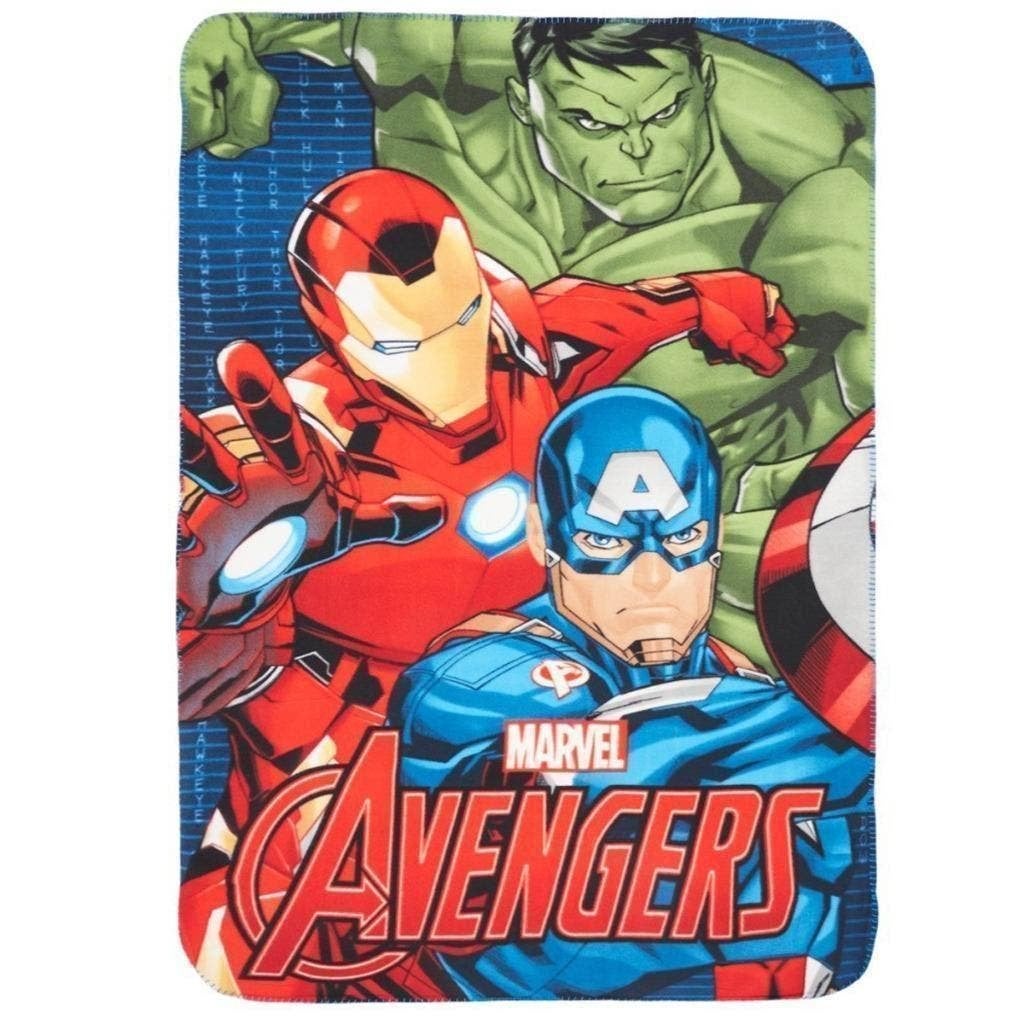 Avengers Fleece Deken - Hulk, Iron Man, Captain America, Nieuw, Ophalen of Verzenden, Deken of Dekbed, Jongetje