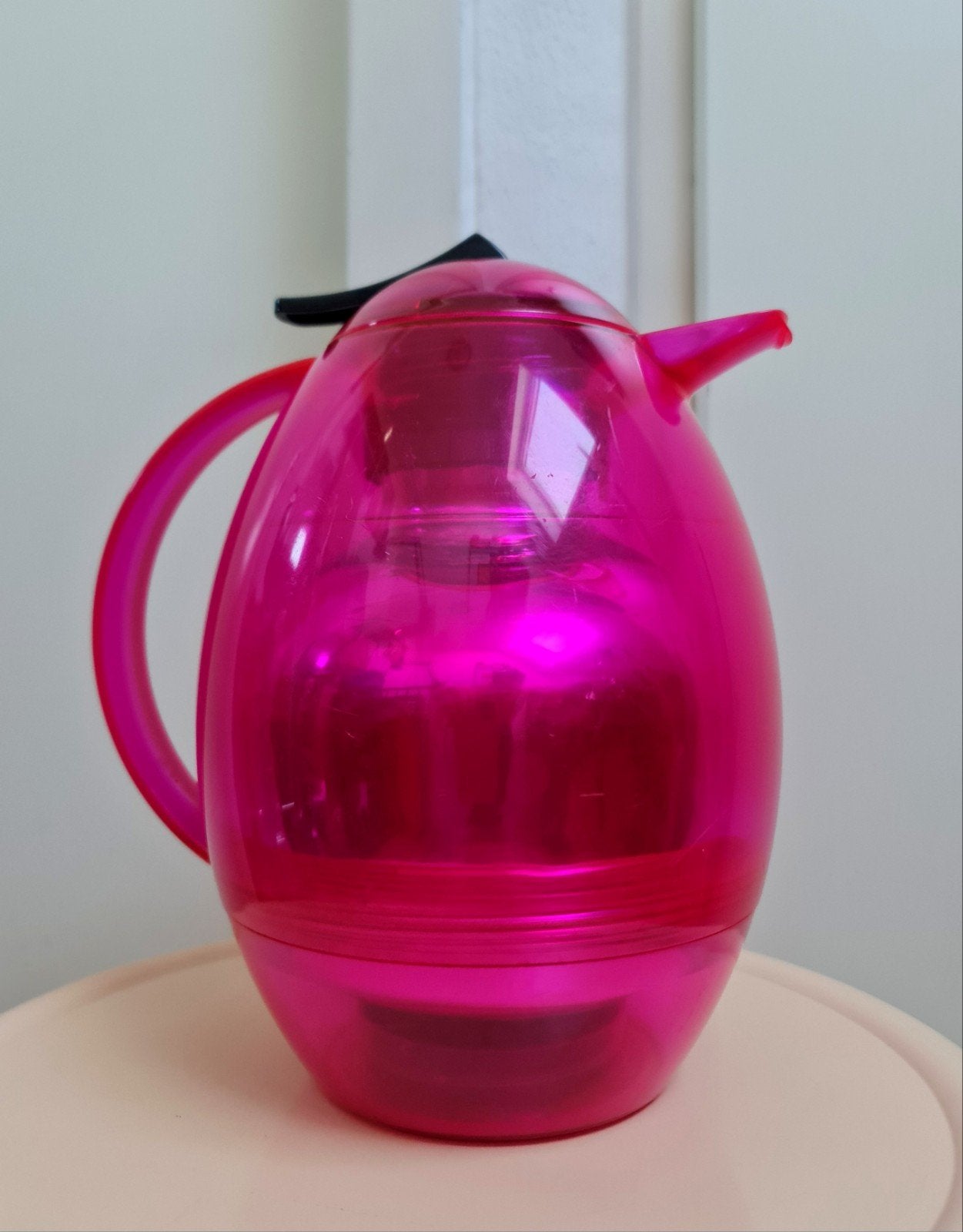 Emsa Melody thermoskan vintage transparant roze uniek leuk, Huis en Inrichting, Keuken | Keukenbenodigdheden, Ophalen, Kunststof