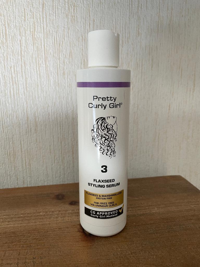 Pretty curly girl flaxseed styling serum 250 ml voor krullen, Ophalen, Nieuw, Gel, Wax, Haarlak of Mousse