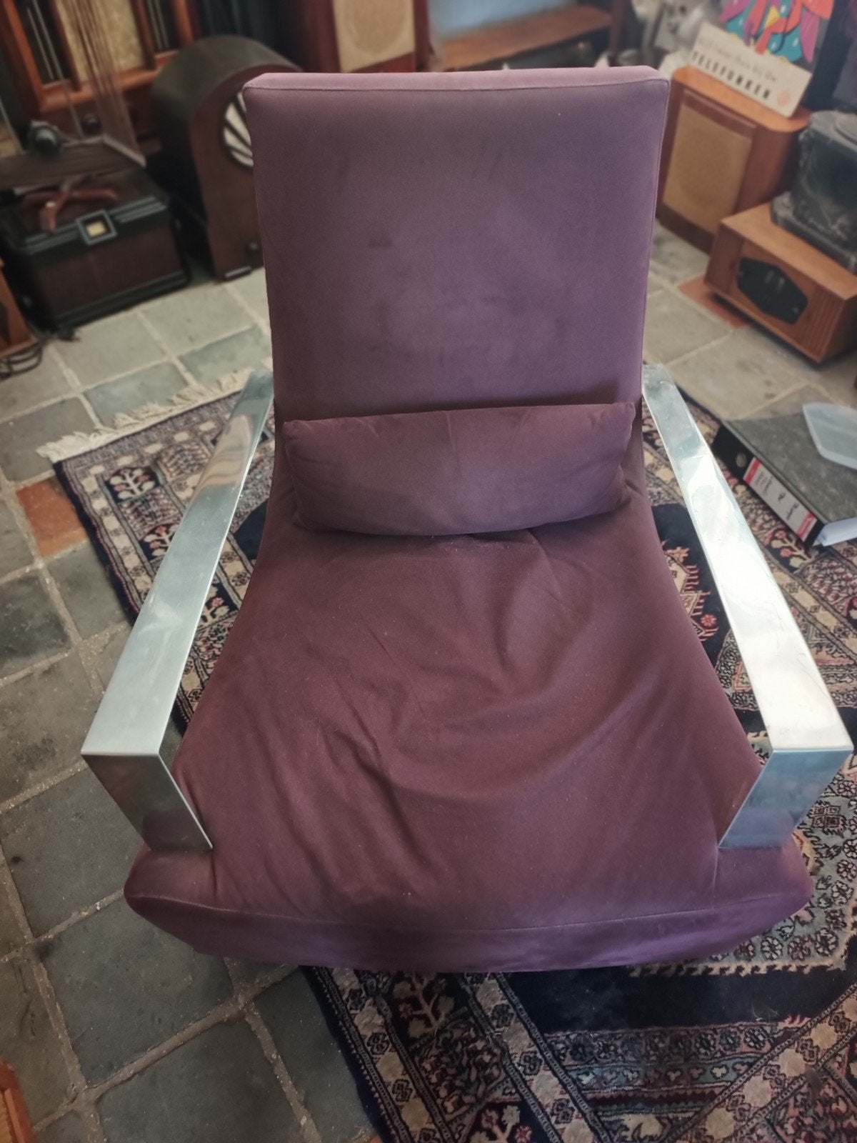 Lignet roset Neo rocker chair, Huis en Inrichting, Stoelen, Gebruikt, Overige kleuren, Ophalen of Verzenden, Stof