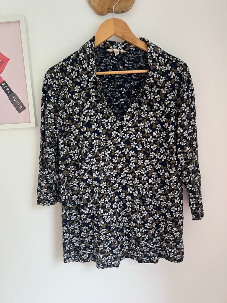 Seasalt Cornwall 46 Biologisch Katoenen Blouse Maat 46, Kleding | Dames, Eu, Blouse of Tuniek, Ophalen of Verzenden, Zo goed als nieuw
