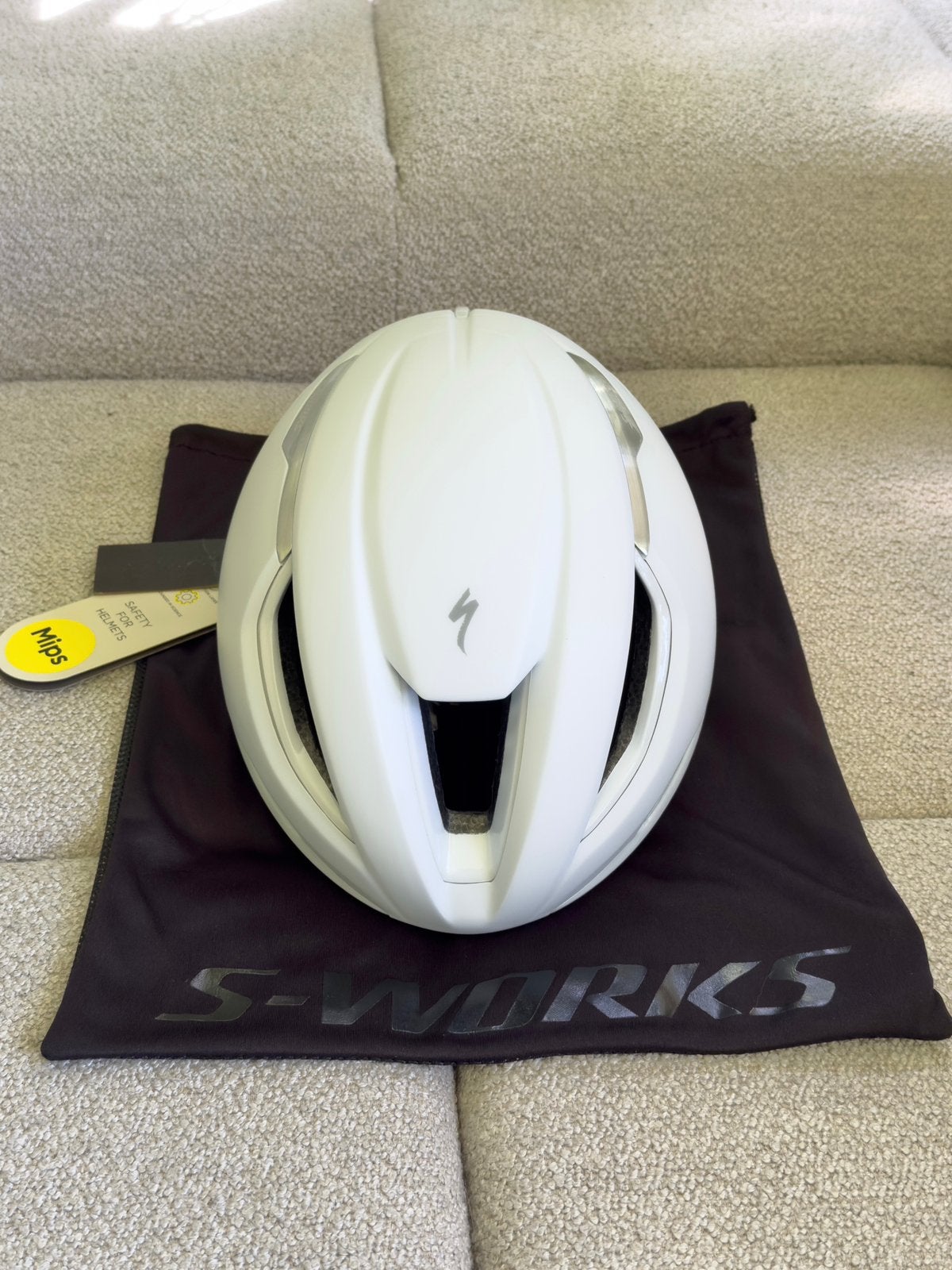 S-WORKS EVADE 3 RACEFIETS AERO HELM WIT (MAAT L) SPECIALIZED, Verzenden, Nieuw, L, Heer of Dame