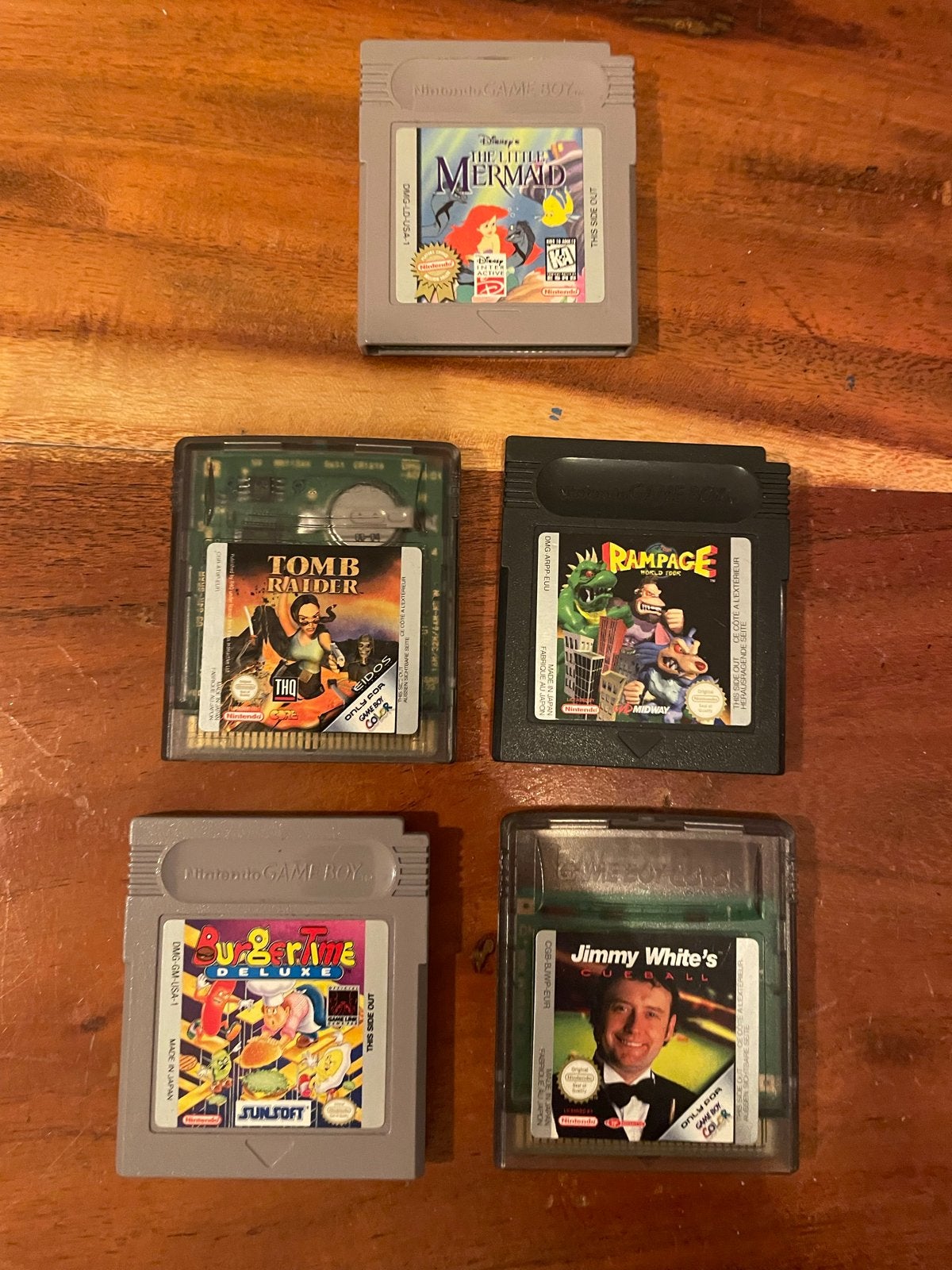 Game Boy spellen: Tomb Raider, Rampage, BurgerTime Deluxe, Avontuur en Actie, Gebruikt, 1 speler, Ophalen of Verzenden