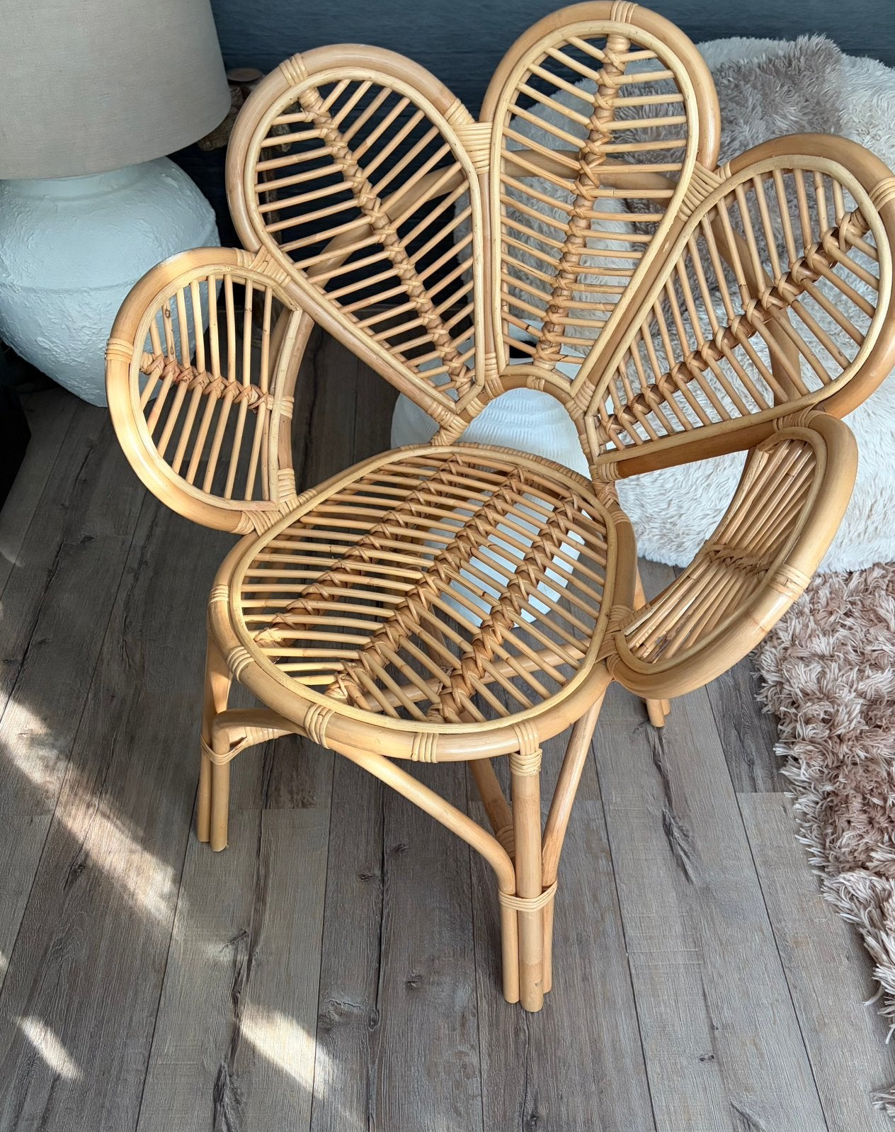 Rotan fauteuil, Ophalen, Bruin, Riet of Rotan, Zo goed als nieuw