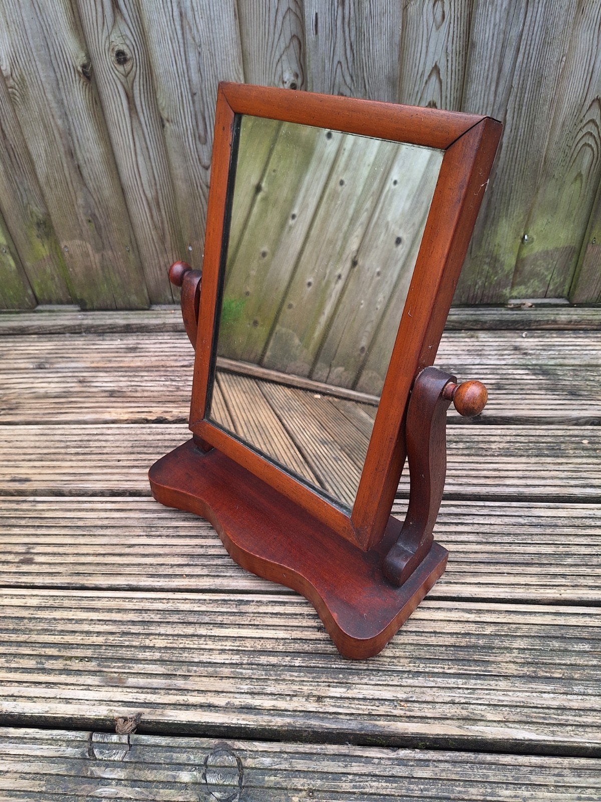 Vintage houten kapspiegel, Ophalen