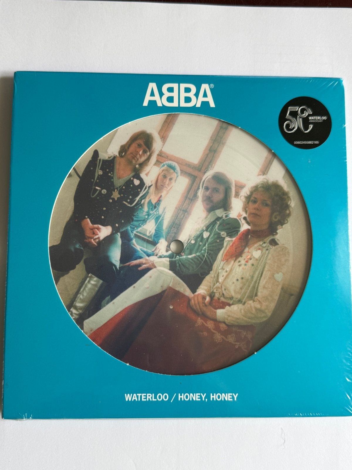 ABBA - Waterloo / Honey, Honey (Picture Disc, 50th Ann.), 7 inch, Geseald, Ophalen of Verzenden, Pop
