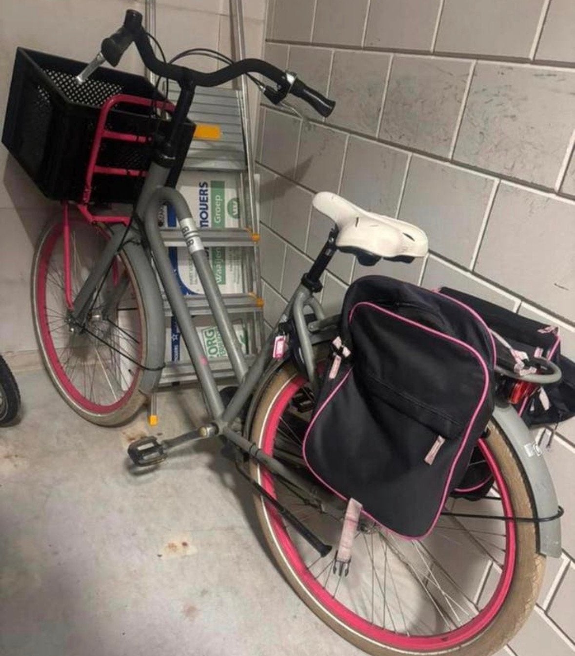 Batavus stevige robuuste stads/boodschappen  fiets, Ophalen, Terugtraprem, Gebruikt, Versnellingen