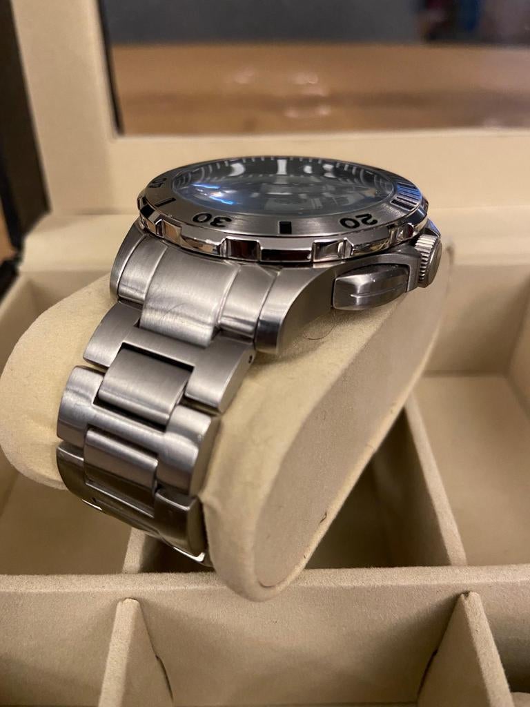 Nautica Yacht Timer Seiko Quartz Movement, Sieraden, Tassen en Uiterlijk, Sporthorloges, Zo goed als nieuw, iOS, Zwart, Waterdicht