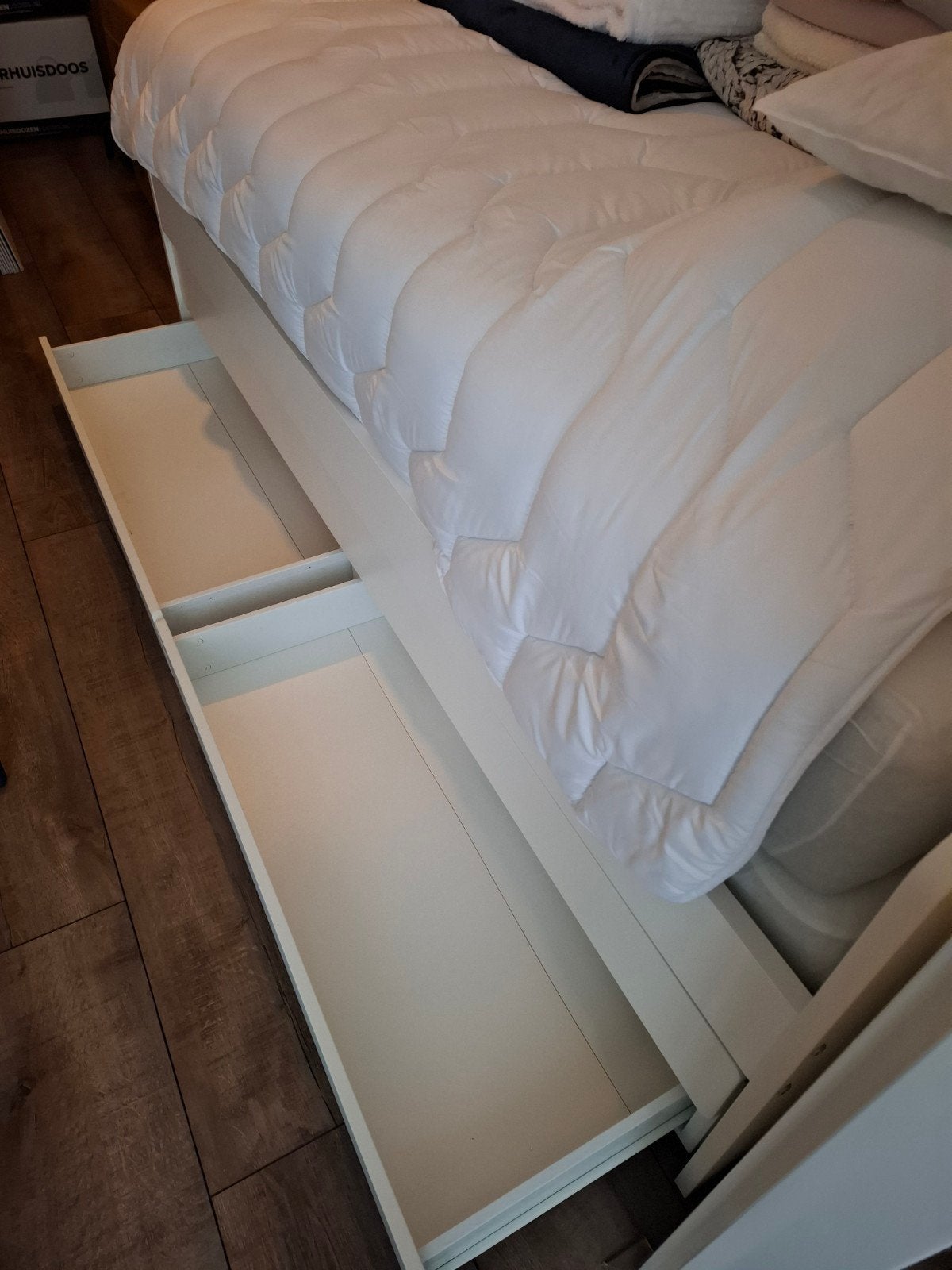 Nieuw eenpersoonsbed 90x200 met uitschuifbaar onderbed, Huis en Inrichting, Slaapkamer | Complete slaapkamers, Ophalen, Nieuw