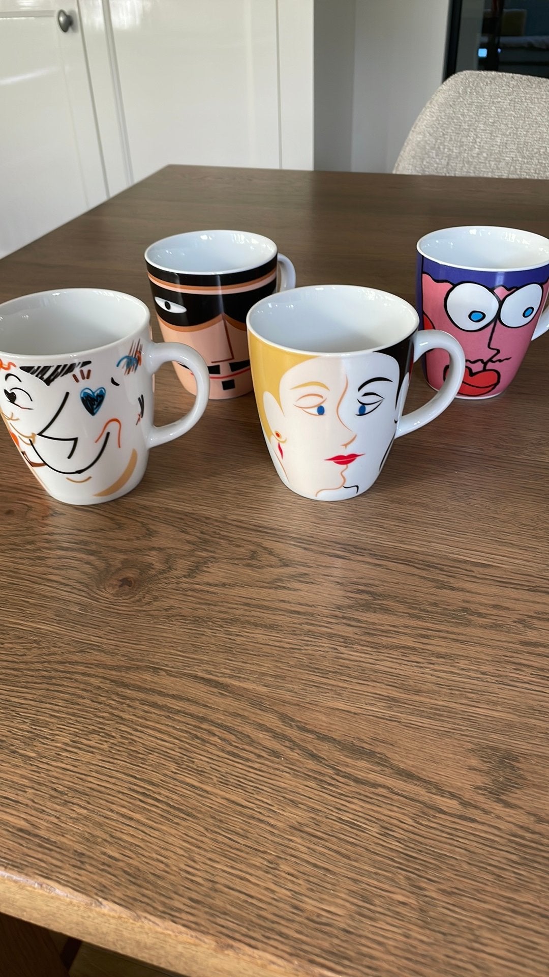 4 mokken/bekers van Ritzenhoff, Verzenden, Mok