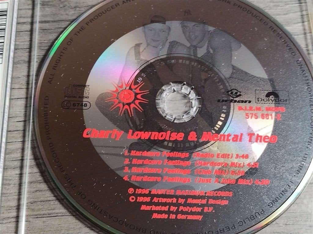 Charly Lownoise & Mental Theo ‎– Hardcore Feelings, Ophalen of Verzenden, Zo goed als nieuw