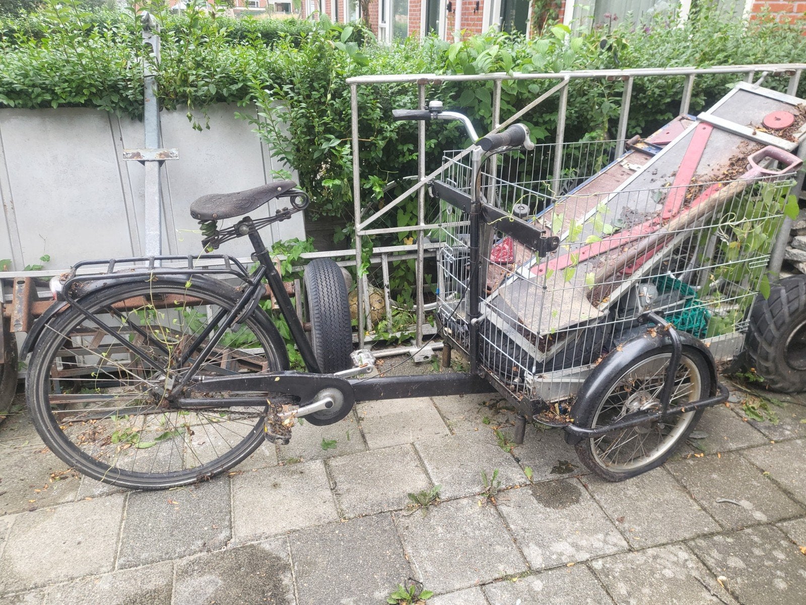 oude bakfiets, 55 cm of meer, Ophalen, Gebruikt, Minder dan 10 versnellingen