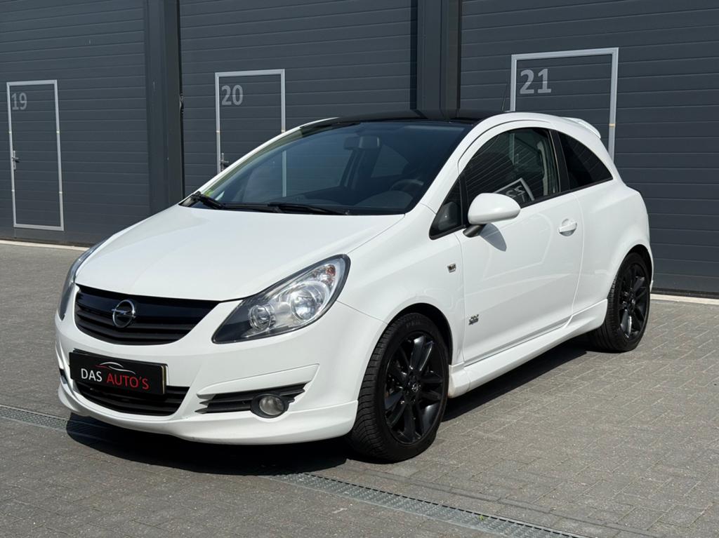 Opel Corsa 1.4 OPC-Line |Carplay|2x Elek|Multi-stuur|17 inch, Auto's, Voorwielaandrijving, Zwart, Wit, Bedrijf