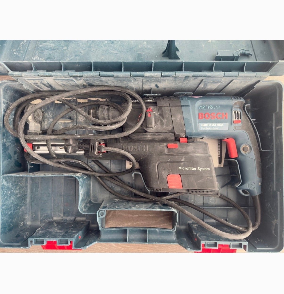 Bosch GBH 2-23 REA Boorhamer met koffer en handleiding, Ophalen, Gebruikt, Boor- en/of Breekhamer