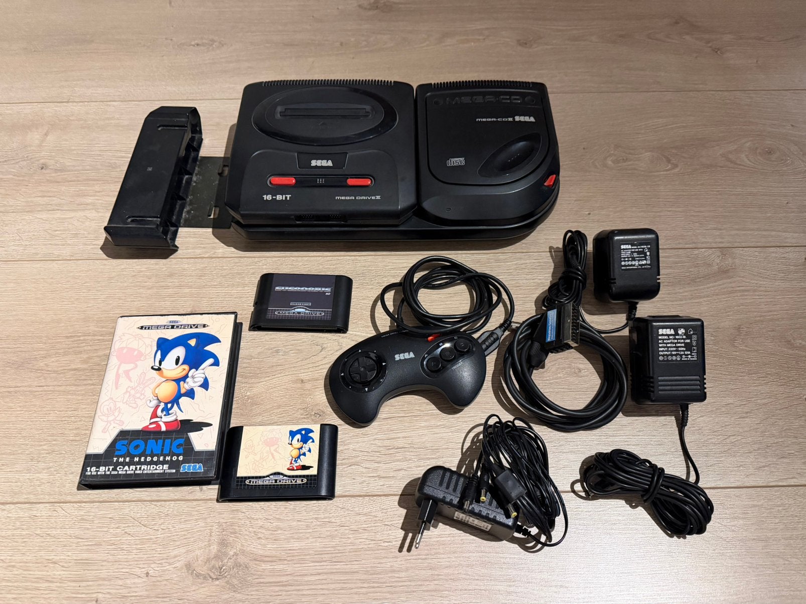Sega Mega CD II set, Mega Drive, Verzenden, Met 1 controller, Gebruikt
