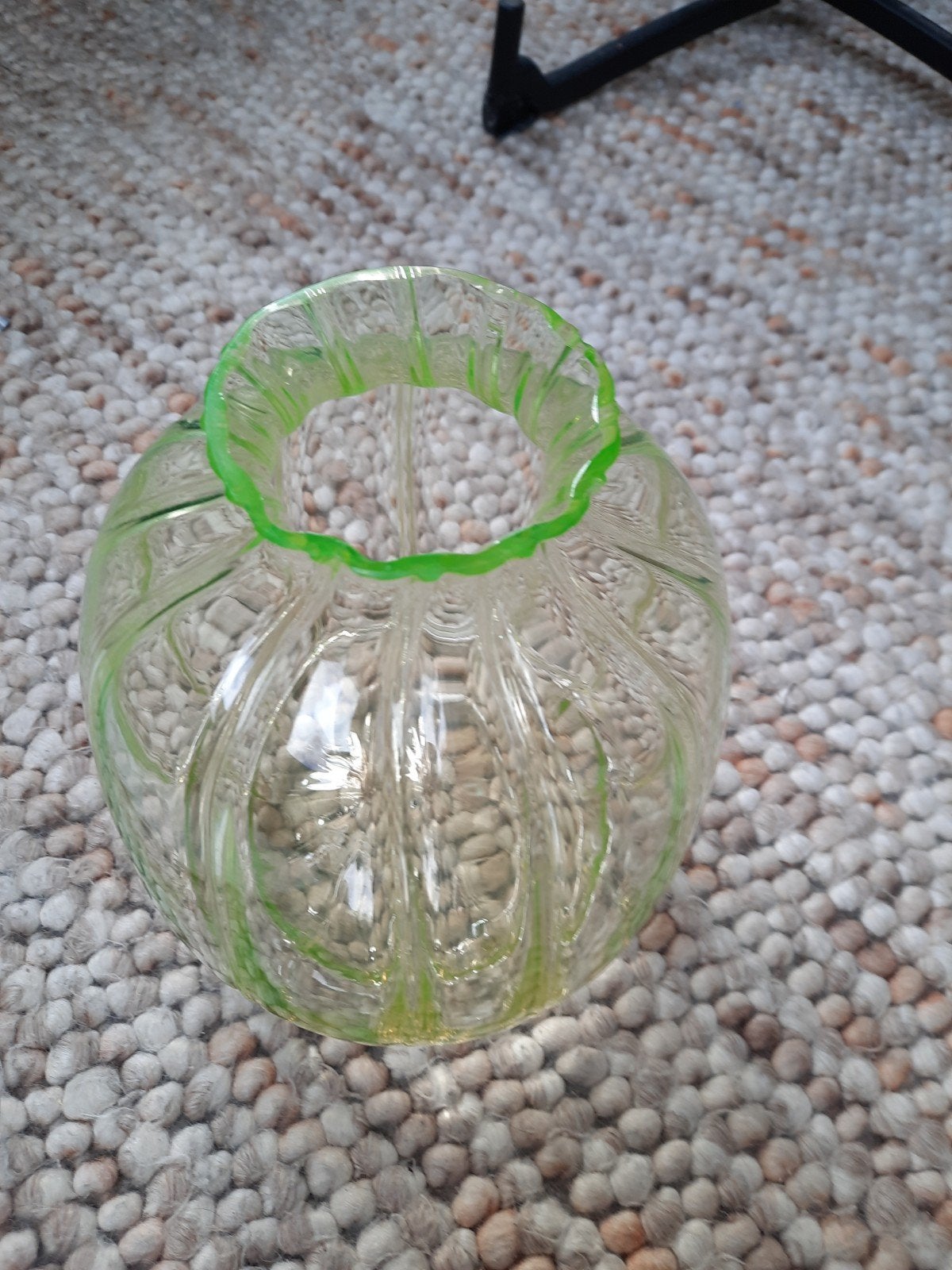Copier Leerdam vaas Anna groen 26,5 cm, Ophalen of Verzenden