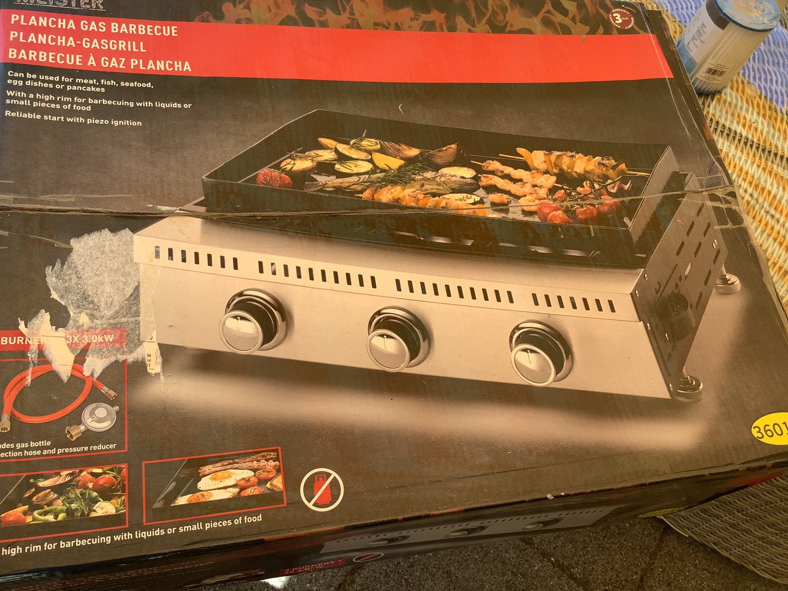 Plancha gas bbq, Ophalen of Verzenden, Zo goed als nieuw