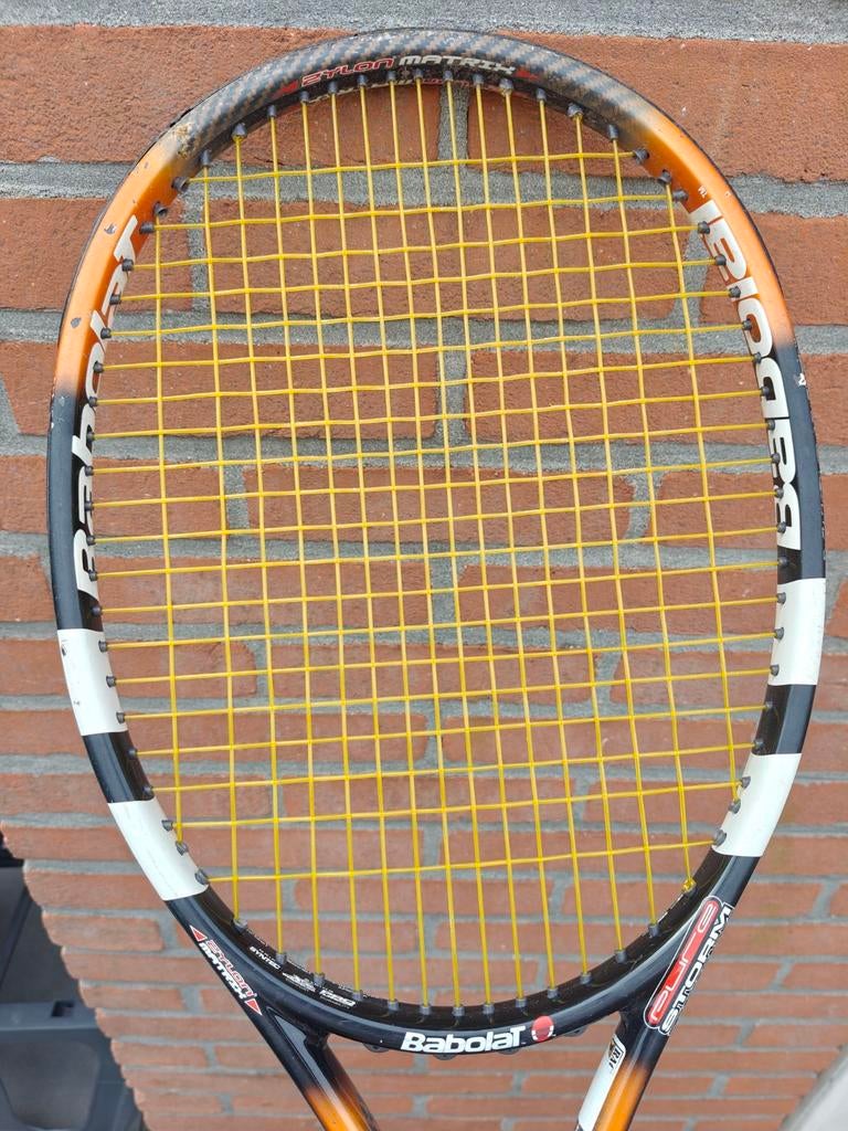 Babolat Pure Storm Team Tennisracket 295g gripmaat 2, Sport en Fitness, Tennis, Ophalen of Verzenden, Gebruikt, Racket, Babolat