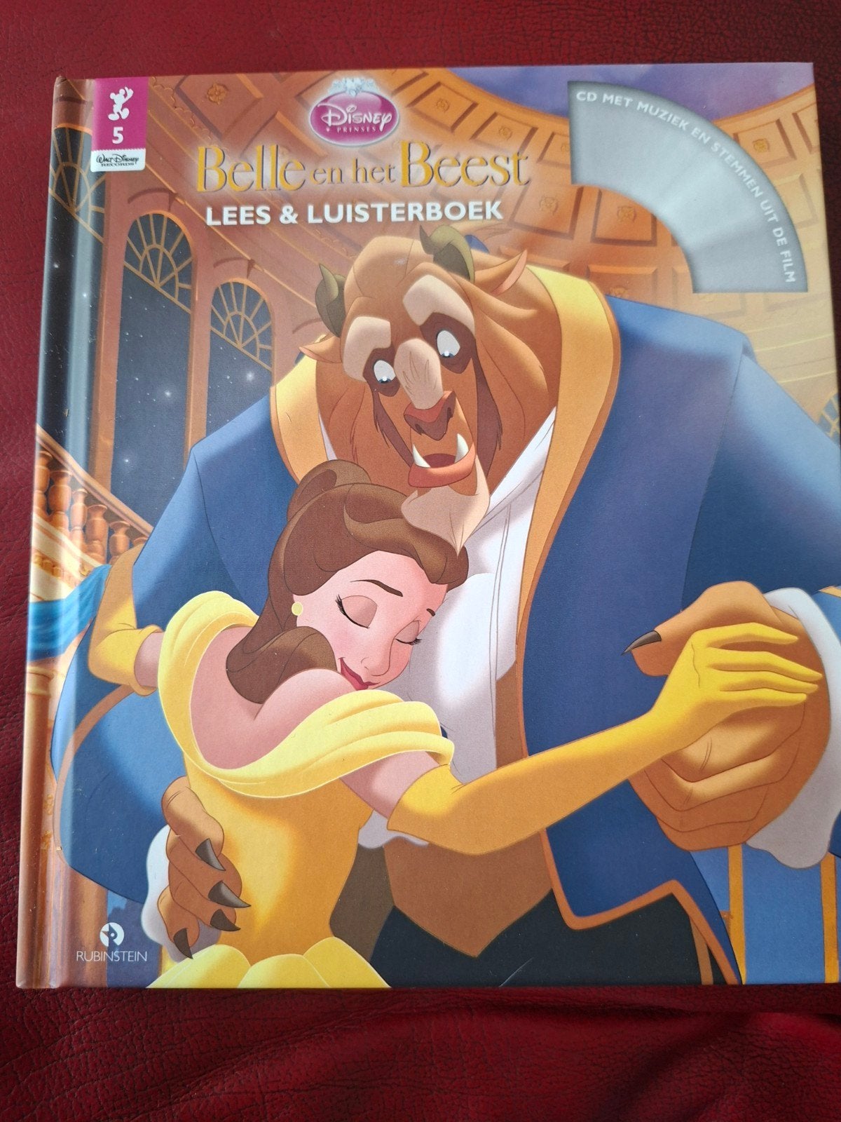 Disney Belle en het Beest Lees & Luisterboek met CD, Ophalen of Verzenden, Zo goed als nieuw, Disney, Sprookjes