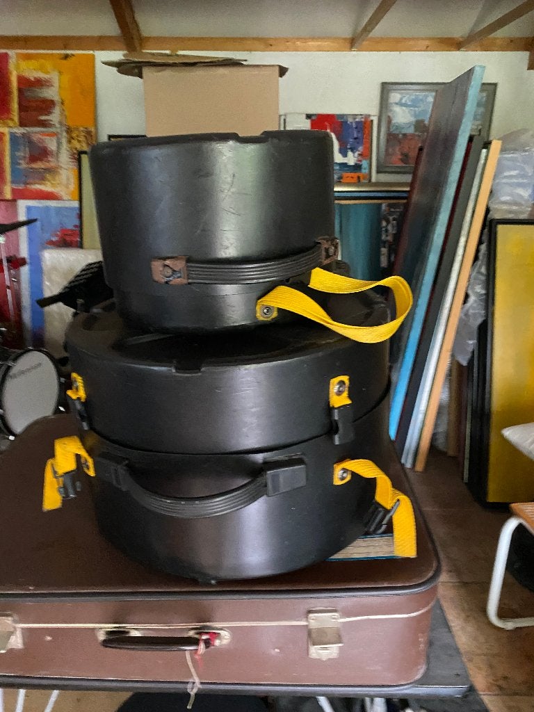 HARDCASES drums 10-12-14Tom en 14 snare..., Gebruikt, Overige soorten, A vd linden, Arjenvdlinden@wxs.nl