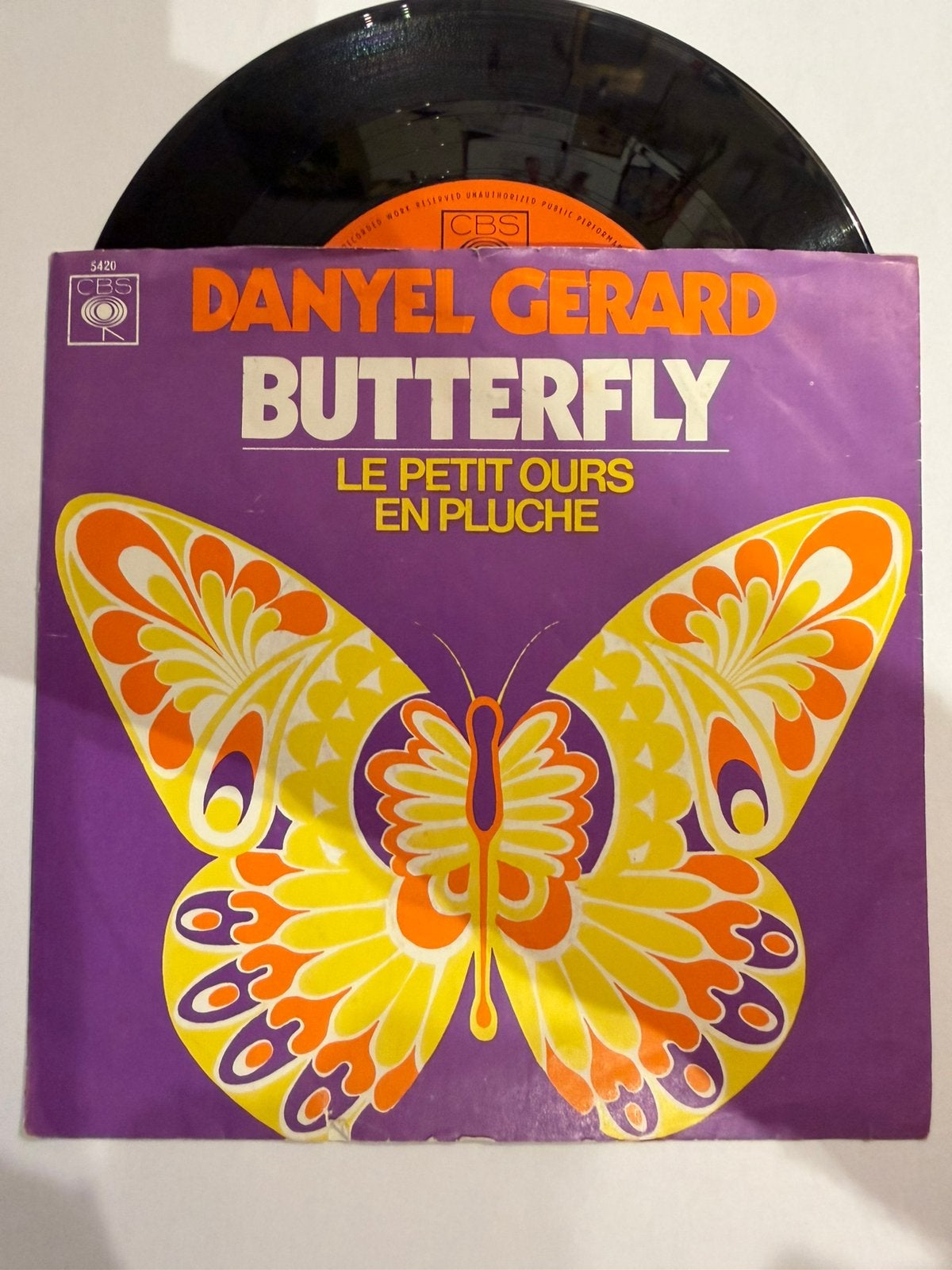 Danyel GERARD - Butterfly (7 inch Vinyl), Verzenden, Gebruikt, Overige genres