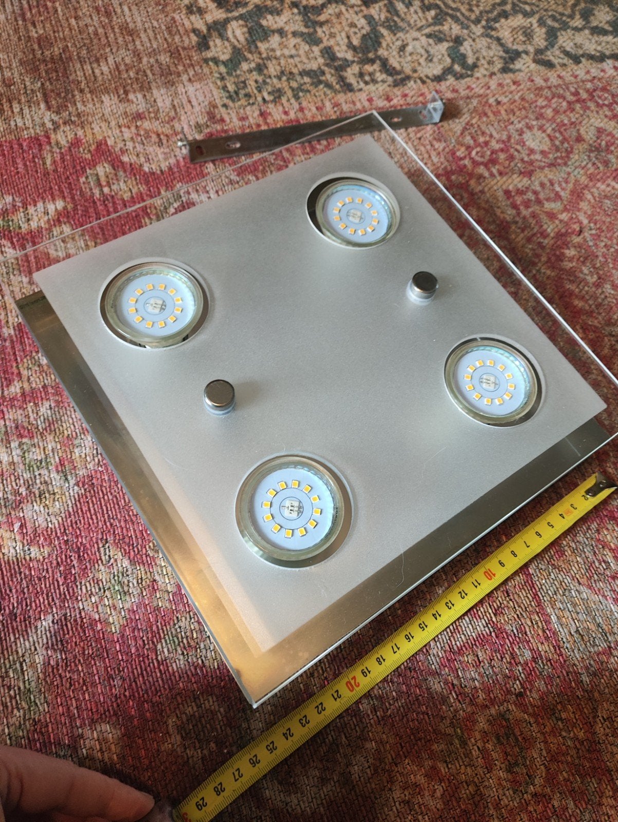 LED Plafondlamp - Modern Design met 4 Spots, Ophalen of Verzenden, Gebruikt, Kunststof
