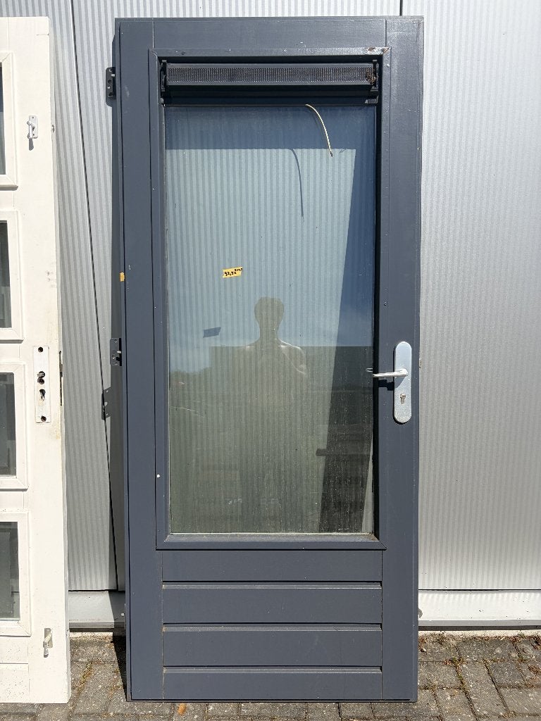 Antraciet buitendeur groot glasraam + ventilatie |92,5x214,5, Doe-het-zelf en Verbouw, Deuren en Horren, Ophalen, Gebruikt, 80 tot 100 cm