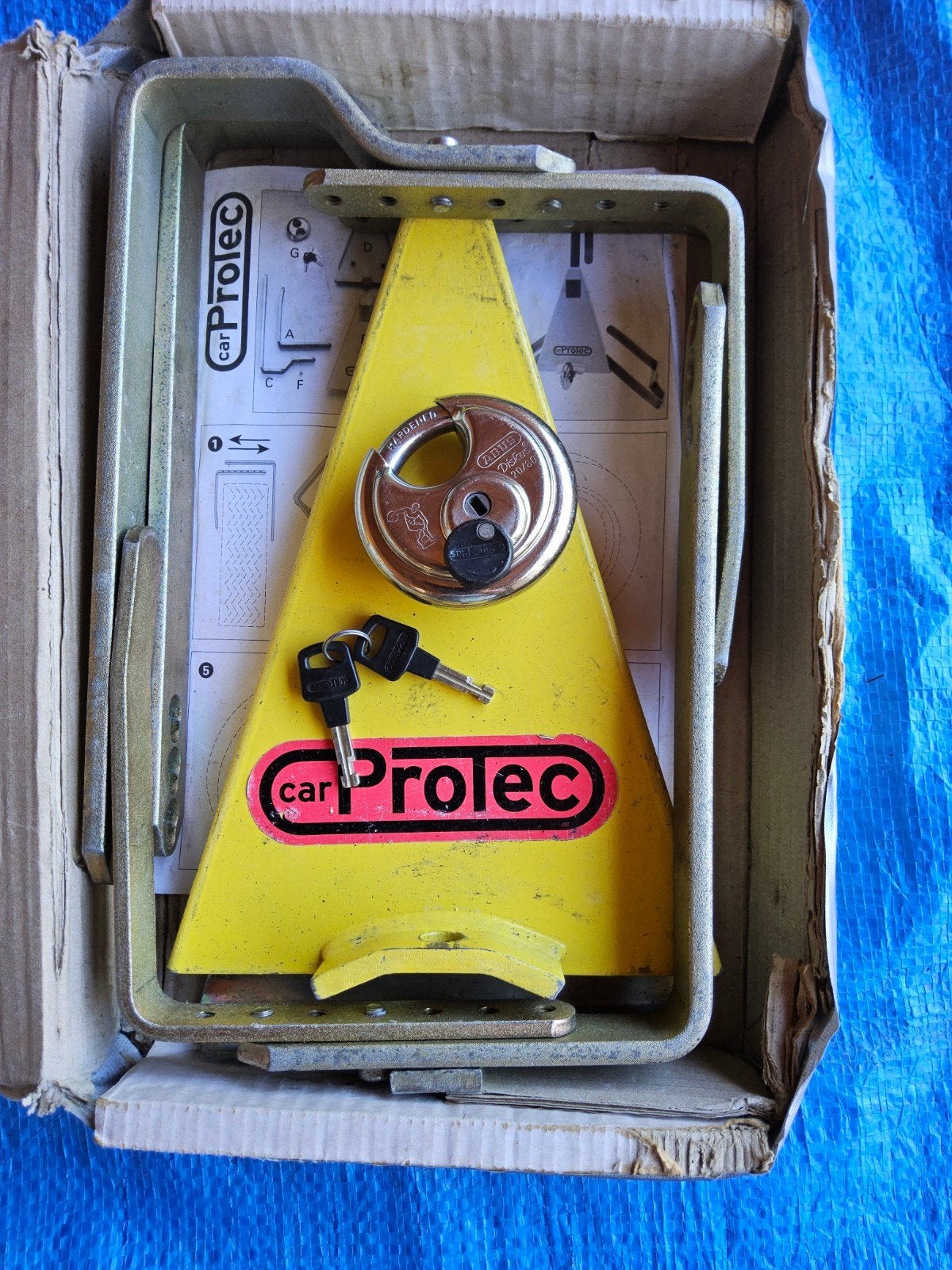 Car Protec Wielklem, Caravans en Kamperen, Caravan accessoires, Ophalen, Gebruikt