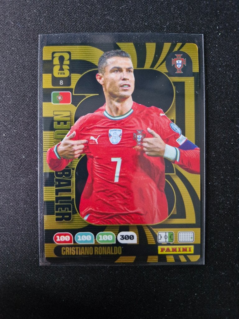 Golden Baller Cristiano Ronaldo - Panini Adrenalyn XL WK2026, Hobby en Vrije tijd, Stickers en Plaatjes, Ophalen of Verzenden